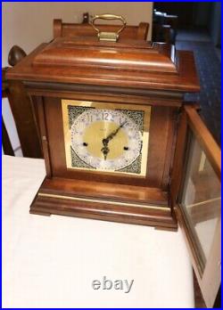 Howard Miller Thomas Tompion Cherry Mantle Clock 612-436 Triple Chime w Key