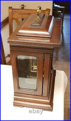 Howard Miller Thomas Tompion Cherry Mantle Clock 612-436 Triple Chime w Key