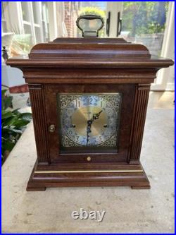 Howard Miller Thomas Tompion Cherry Mantle Clock 612-436 Triple Chime with Key