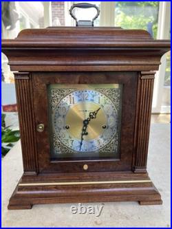 Howard Miller Thomas Tompion Cherry Mantle Clock 612-436 Triple Chime with Key