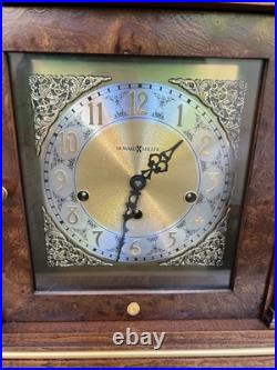 Howard Miller Thomas Tompion Cherry Mantle Clock 612-436 Triple Chime with Key