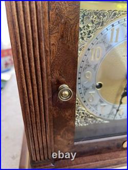 Howard Miller Thomas Tompion Cherry Mantle Clock 612-436 Triple Chime with Key