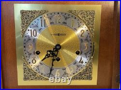 Howard Miller Thomas Tompion Cherry Mantle Clock 612-436 Triple Chime withKey Mint