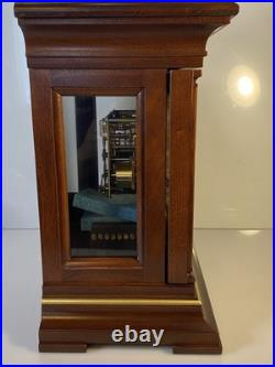 Howard Miller Thomas Tompion Cherry Mantle Clock 612-436 Triple Chime withKey Mint