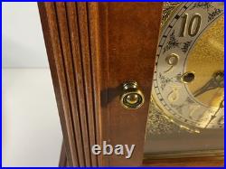 Howard Miller Thomas Tompion Cherry Mantle Clock 612-436 Triple Chime withKey Mint