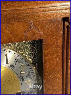 Howard Miller Thomas Tompion Cherry Mantle Clock 612-436 Triple Chime withKey Mint