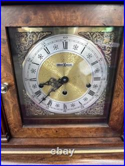 Howard Miller Thomas Tompion Mantel Clock 612-436 Triple Chime Key Wind Tested