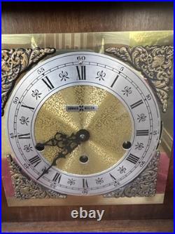 Howard Miller Thomas Tompion Mantel Clock 612-436 Triple Chime Key Wind Tested