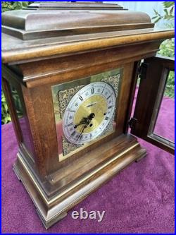 Howard Miller Thomas Tompion Mantel Clock 612-436 Triple Chime Key Wind Tested