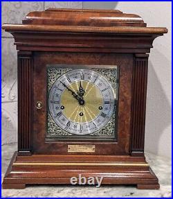 Howard Miller Thomas Tompion mantel clock Mod# 612-436, 5 Jewels, Windsor Cherry