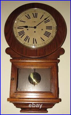 Howard Miller Three Melody Triple Chime Wall Clock Circa 1977, 8-Day Key-wind