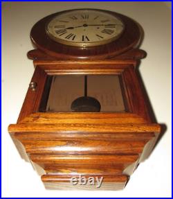 Howard Miller Three Melody Triple Chime Wall Clock Circa 1977, 8-Day Key-wind