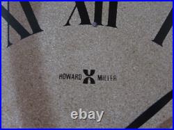 Howard Miller Three Melody Triple Chime Wall Clock Circa 1977, 8-Day Key-wind