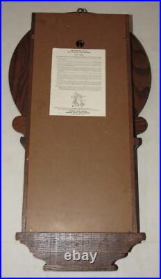 Howard Miller Three Melody Triple Chime Wall Clock Circa 1977, 8-Day Key-wind