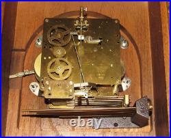 Howard Miller Three Melody Triple Chime Wall Clock Circa 1977, 8-Day Key-wind