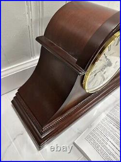 Howard Miller Triple Chime, Tambour Mantle Clock, With Key & Paperwork, 613-192