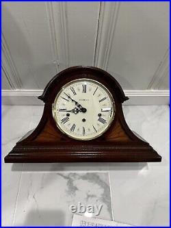 Howard Miller Triple Chime, Tambour Mantle Clock, With Key & Paperwork, 613-192