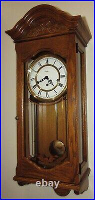 Howard Miller Triple Chime Three Melody Chime Wall Clock 8-Day, Key-wind