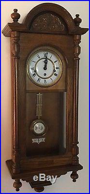 Howard Miller Vienna Regulator 612-462 Westminster Chime Oak Wall Clock