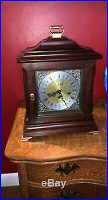 Howard Miller Vintage Mantle Clock Chime Westminster With Key Wind Up