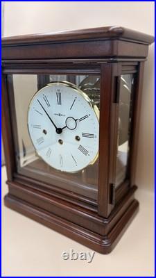 Howard Miller Vintage Westminster Mantel Clock German Movement Glass Case