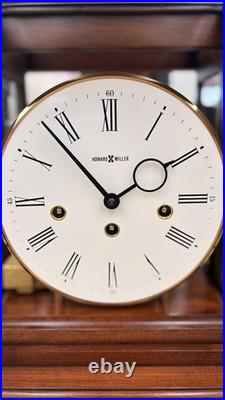 Howard Miller Vintage Westminster Mantel Clock German Movement Glass Case