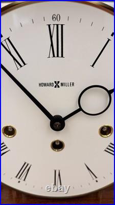 Howard Miller Vintage Westminster Mantel Clock German Movement Glass Case