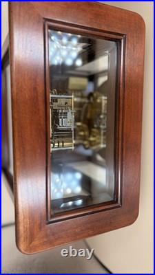 Howard Miller Vintage Westminster Mantel Clock German Movement Glass Case
