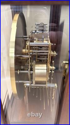 Howard Miller Vintage Westminster Mantel Clock German Movement Glass Case