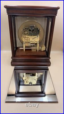 Howard Miller Vintage Westminster Mantel Clock German Movement Glass Case