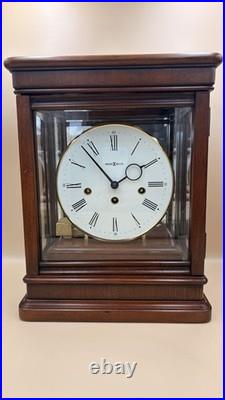 Howard Miller Vintage Westminster Mantel Clock German Movement Glass Case