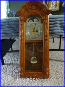 Howard Miller Wall Clock 620-184 Golden Oak Dual-Chime ave maria westminster