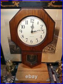 Howard Miller Wall Clock Model 612-709 Mahogany Style Wood, Westminster Chimes