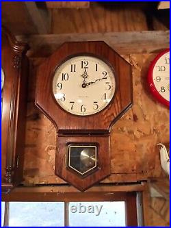 Howard Miller Wall Clock Model 612-709 Mahogany Style Wood, Westminster Chimes