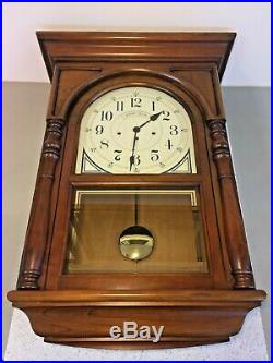 Howard Miller Wall Clock Westminster Chimes Runs Model 612-309 Nice Wood Case