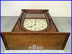 Howard Miller Wall Clock Westminster Chimes Runs Model 612-309 Nice Wood Case