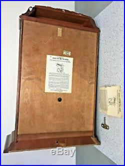 Howard Miller Wall Clock Westminster Chimes Runs Model 612-309 Nice Wood Case
