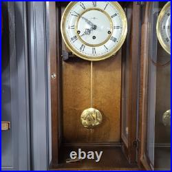 Howard Miller Wall Clock With Westminster Chime 8 Day Key Wind