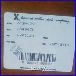 Howard Miller Westminster 612-439 Mantel Clock with Key