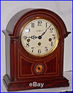 Howard Miller Westminster Chime 8 Day Barrister Clock 613-180 Clean & Working