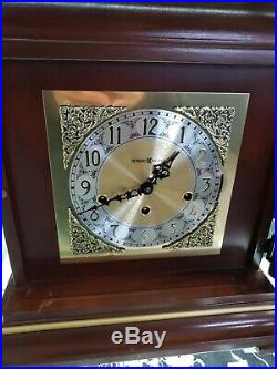 Howard Miller Westminster Chime Bracket Mantel Shelf Clock Wkey Cherry, Nice