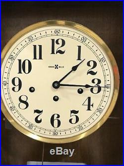 Howard Miller Westminster Chime Calendar Wall Clock Works #612-545 Double Dial