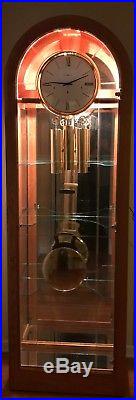 Howard Miller Westminster Chime Illuminated Grandfather Clock Model 610-683