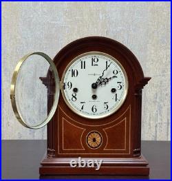 Howard Miller Westminster Chime Mantel Clock Quarter Hour Strike Wind Up Wood