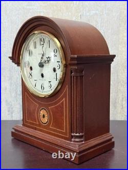 Howard Miller Westminster Chime Mantel Clock Quarter Hour Strike Wind Up Wood