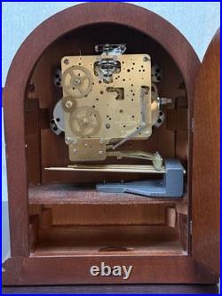 Howard Miller Westminster Chime Mantel Clock Quarter Hour Strike Wind Up Wood