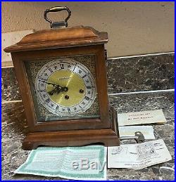 Howard Miller Westminster Chime Mantle Clock 612-437 No. 141 Vintage Key Tested