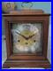 Howard Miller Westminster Chime Mantle Clock with key & back cover. Vintage