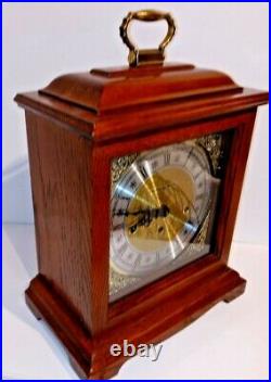 Howard Miller Westminster Chime Oak Mantel Clock Excellent