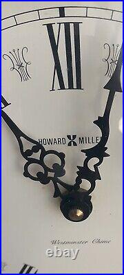 Howard Miller Westminster Chime Oak Mantle Clock Vintage (Working)